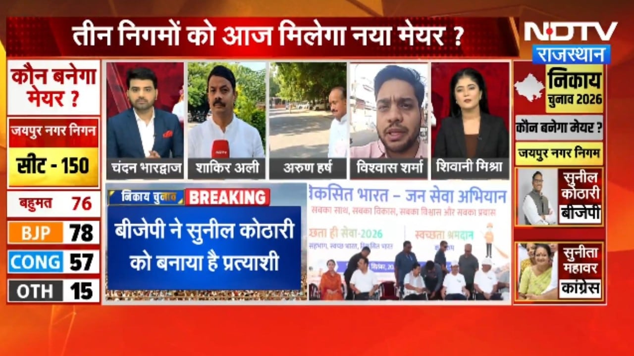 Nikay Chunav: जयपुर-कोटा में BJP का मेयर बनना तय! जोधपुर में कांटे की टक्कर । Top News
