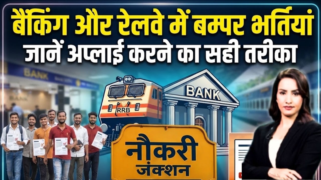 Government Job: Banking और Railway में बम्पर भर्तियां, जानें अप्लाई करने का सही तरीका? | IBPS |RRB