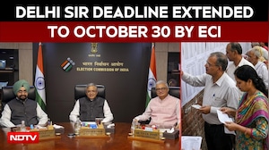 Election Commission Extends SIR Claims & Objections Deadline To October 30 In Delhi