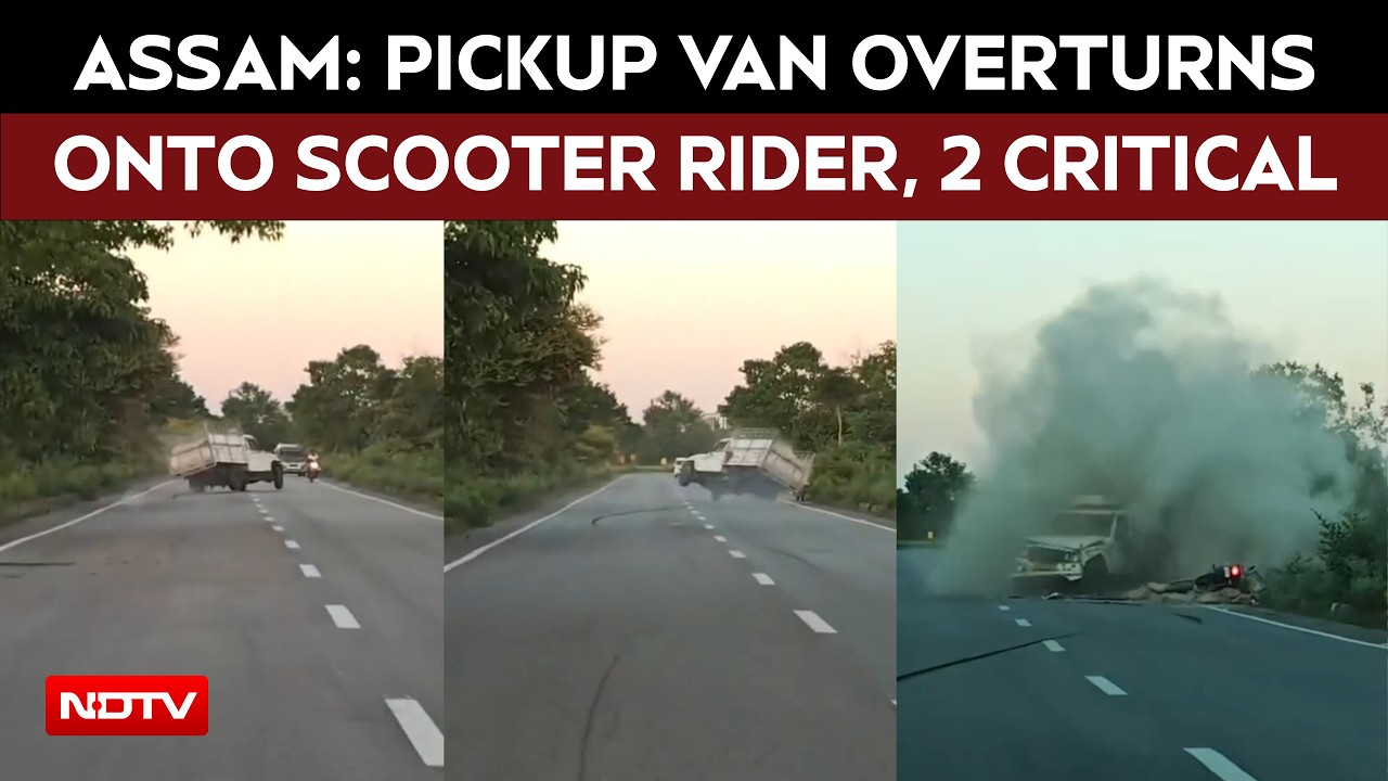 Assam News | Goods-Laden Pickup Van Overturns Onto Scooter Rider Near Dibrugarh’s Bogibeel Bridge