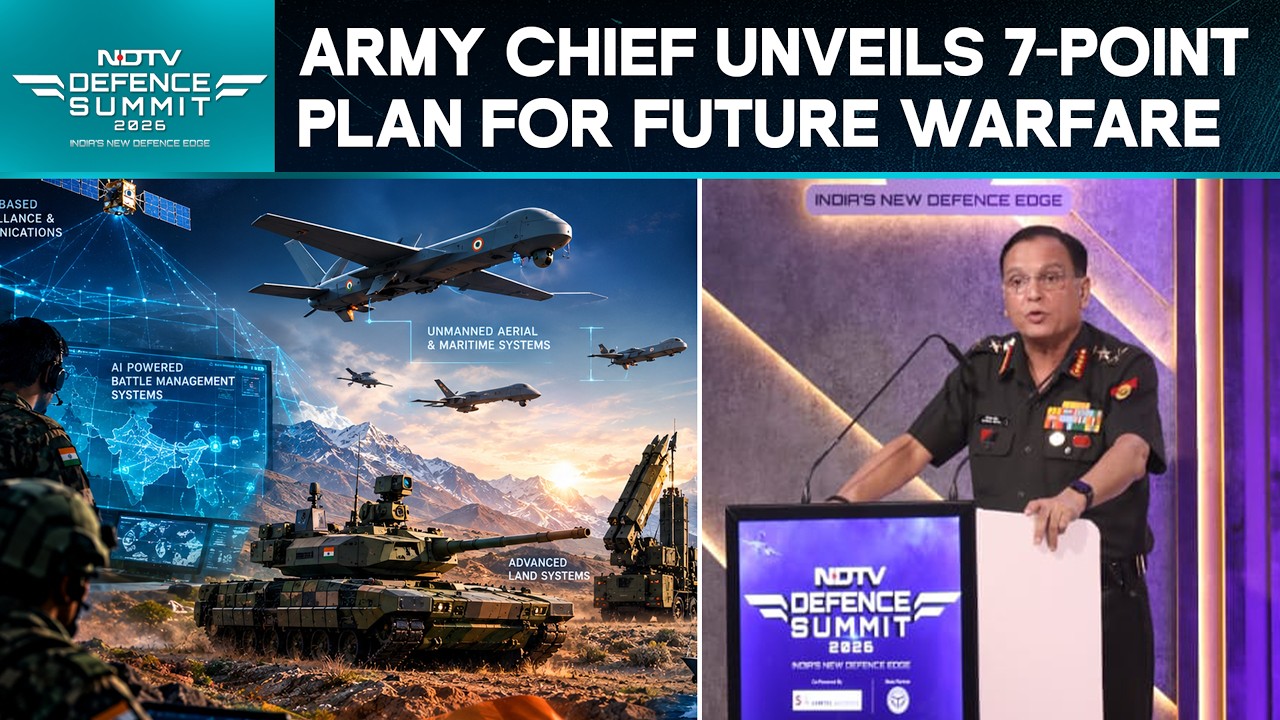 &lsquo;SAMARTH&rsquo;: Indian Army Chief Unveils 7-Point Roadmap For Future Warfare | NDTV Defence Summit 2026