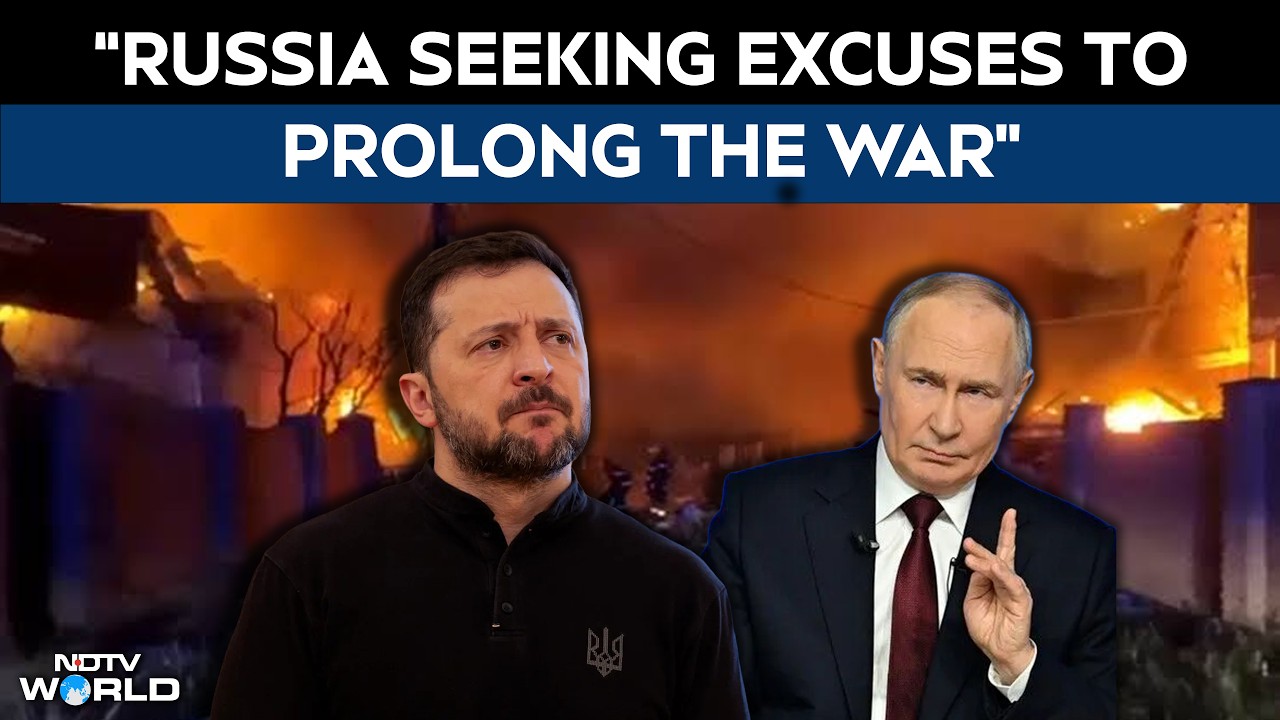 Russia Ukraine War | Zelenskyy Accuses Putin Of Seeking Excuses To Prolong Ukraine War As Kyiv Hit