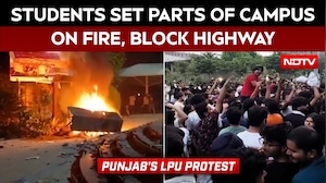 Punjab LPU Protest Turns Violent As Students Vandalise Campus, Block Highway