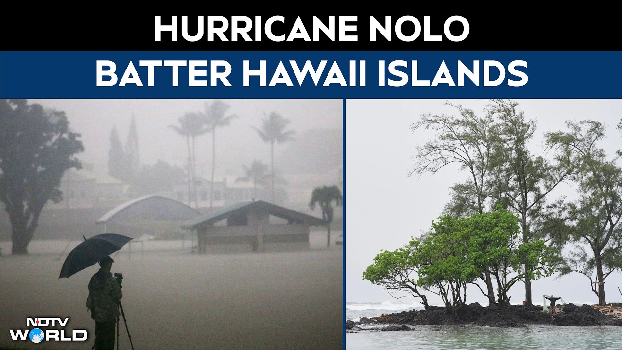 Hurricane Nolo Batters Hawaii As National Guard Helps Flood-Hit Residents