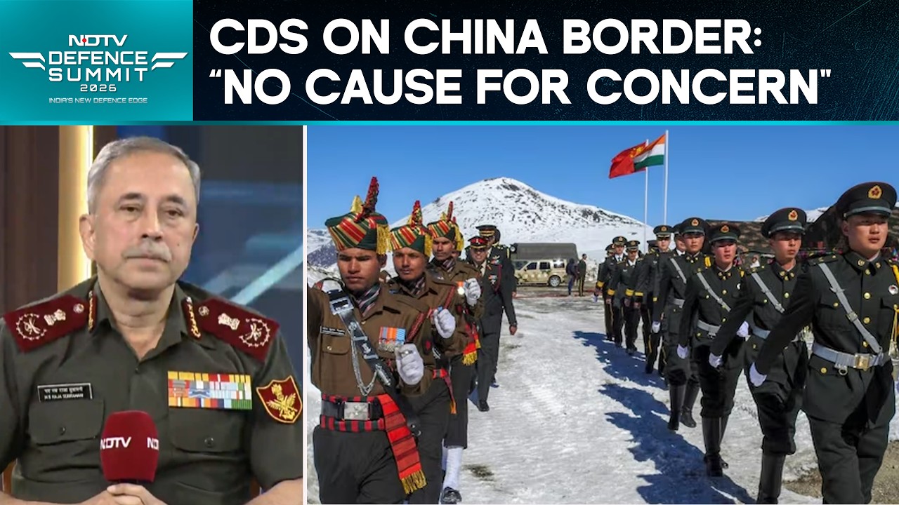 Chief Of Defence Staff On China Border: "I Don't Think There's Any Cause For Concern"
