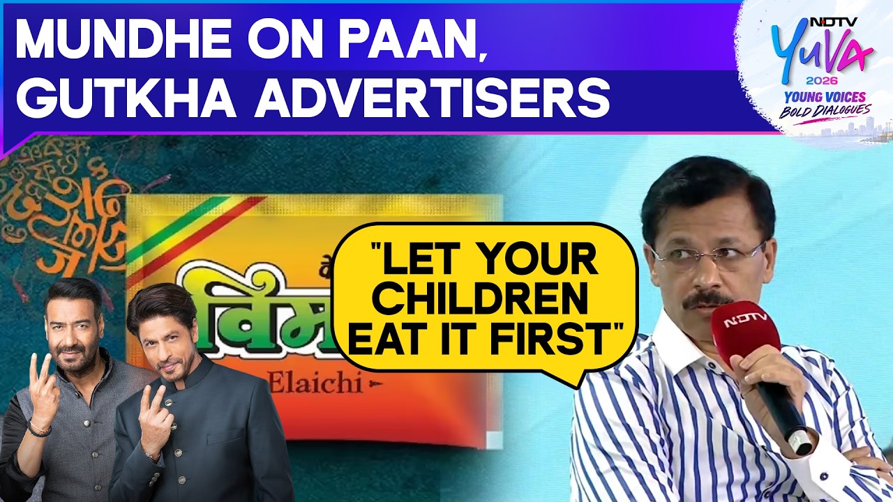 Tukaram Mundhe On Paan, Gutkha Advertisors: "Let Your Children Eat It First" | NDTV Yuva