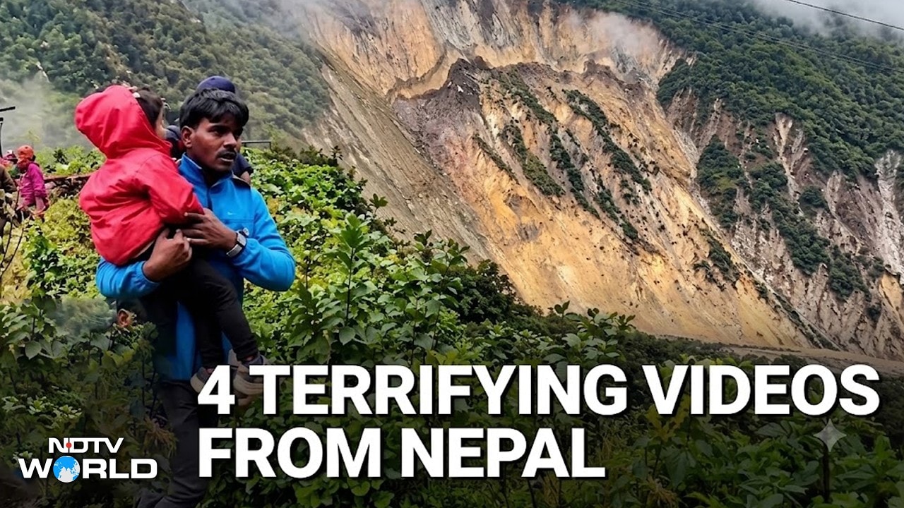 Nepal Landslides: 4 Chilling Videos Show Mountains Crumbling, Homes Swept Away