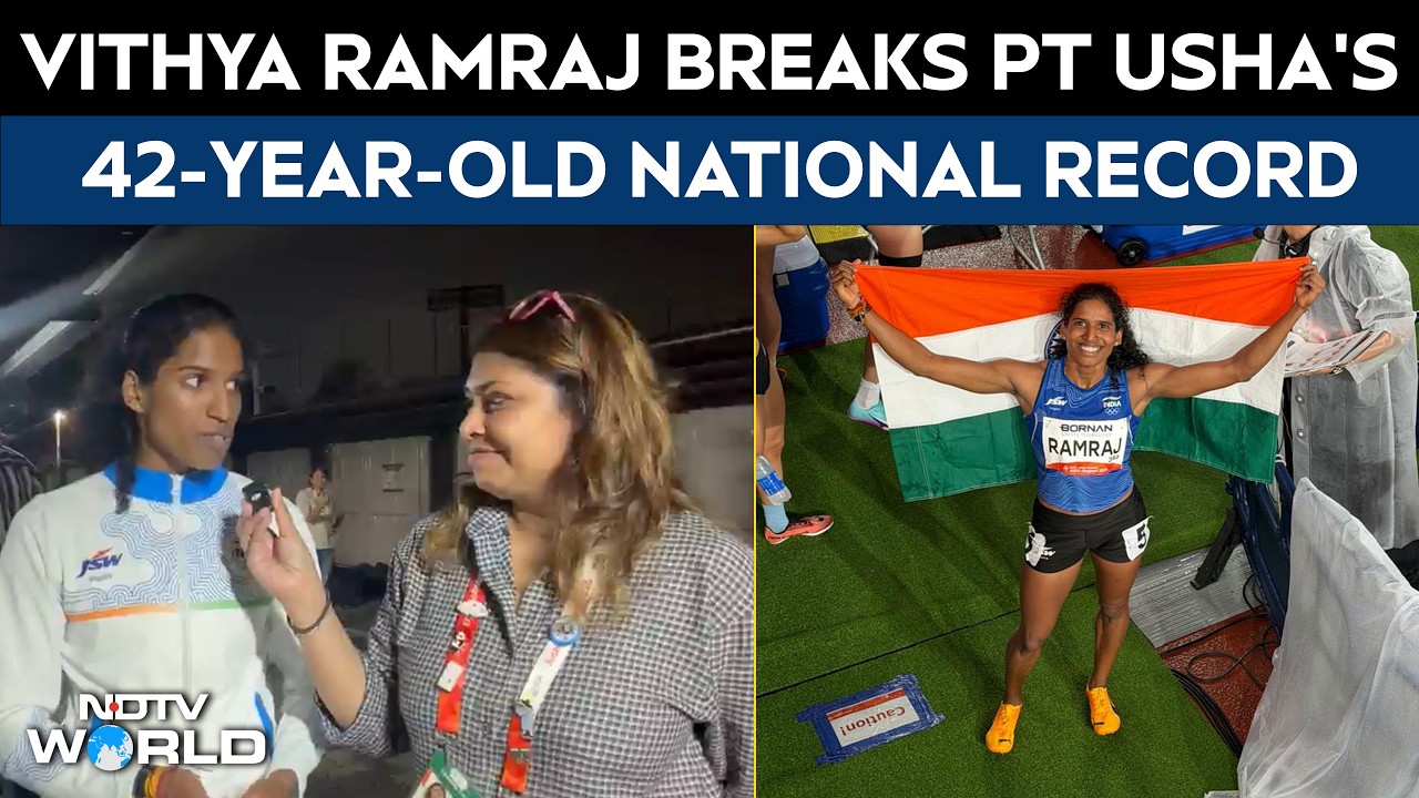 Vithya Ramraj Breaks PT Usha's 42-Year-Old National Record In 400m Hurdles