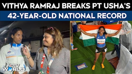 Vithya Ramraj Breaks PT Usha's 42-Year-Old National Record In 400m Hurdles