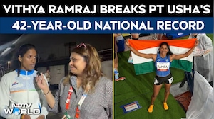 Vithya Ramraj Breaks PT Usha's 42-Year-Old National Record In 400m Hurdles
