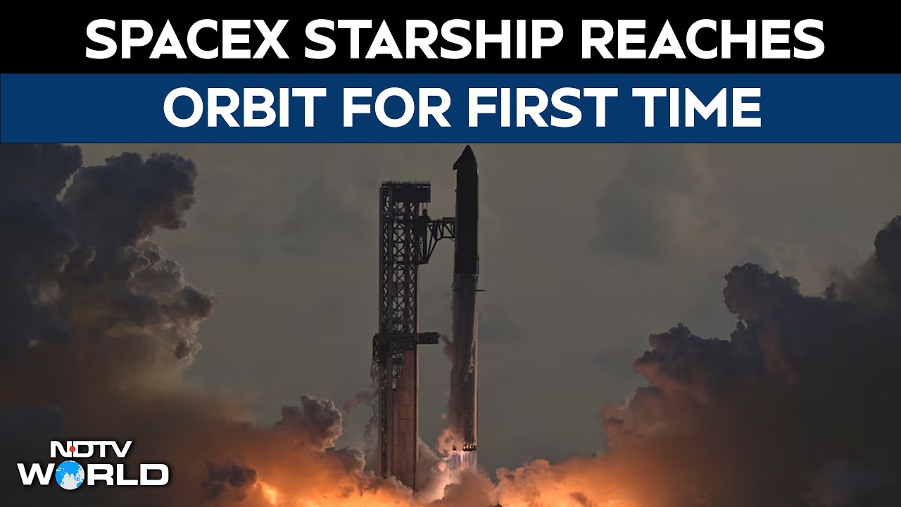 SpaceX Starship Reaches Orbit For First Time, Deploys 26 Starlink Satellites