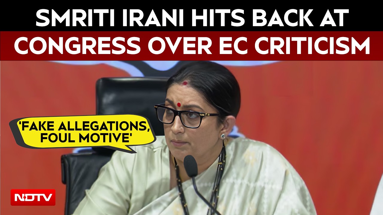 Smriti Irani Hits Back At Congress Over EC Criticism | SIR Row Explained