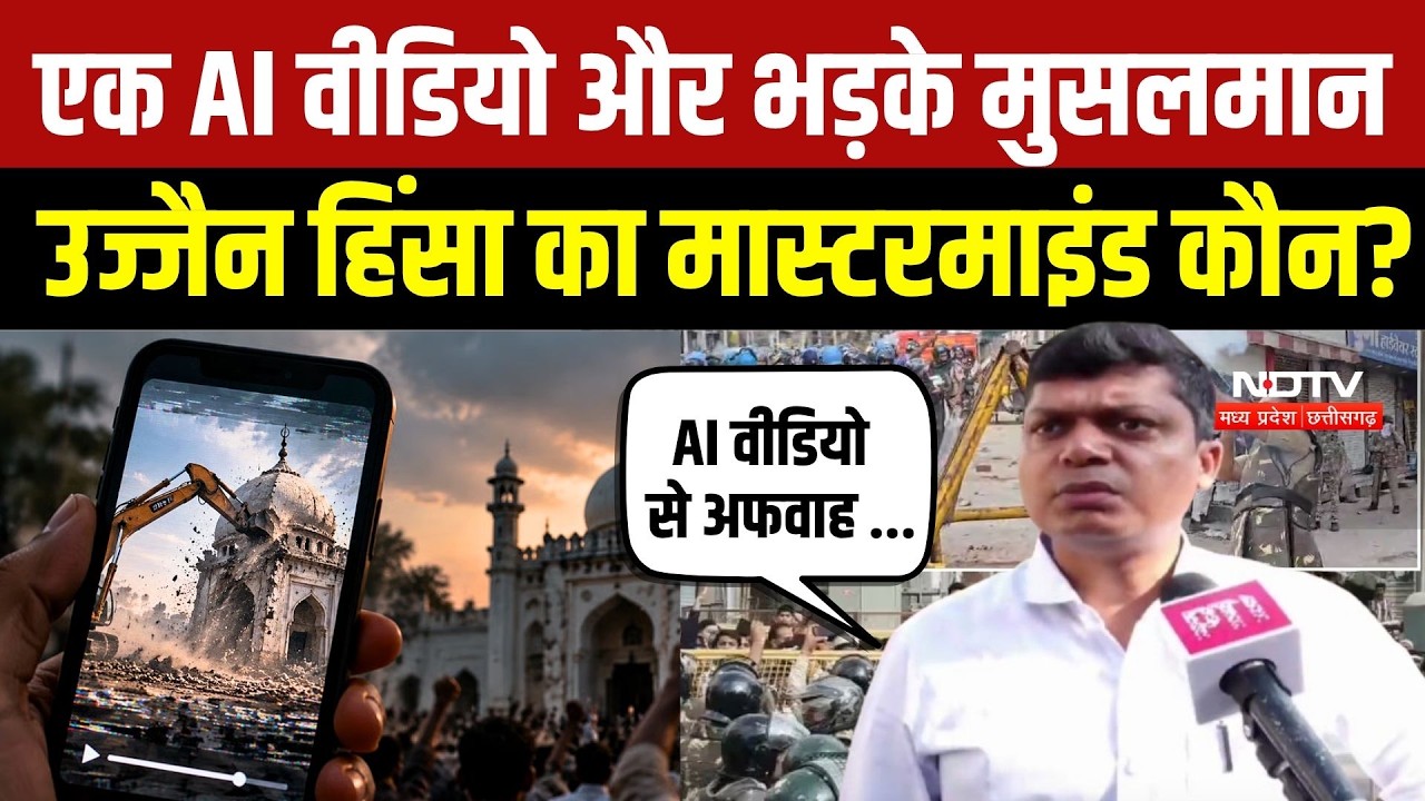 Ujjain Violence:एक AI वीडियो और भड़के मुसलमान, उज्जैन हिंसा का मास्टरमाइंड कौन? |Ujjain shahi masjid