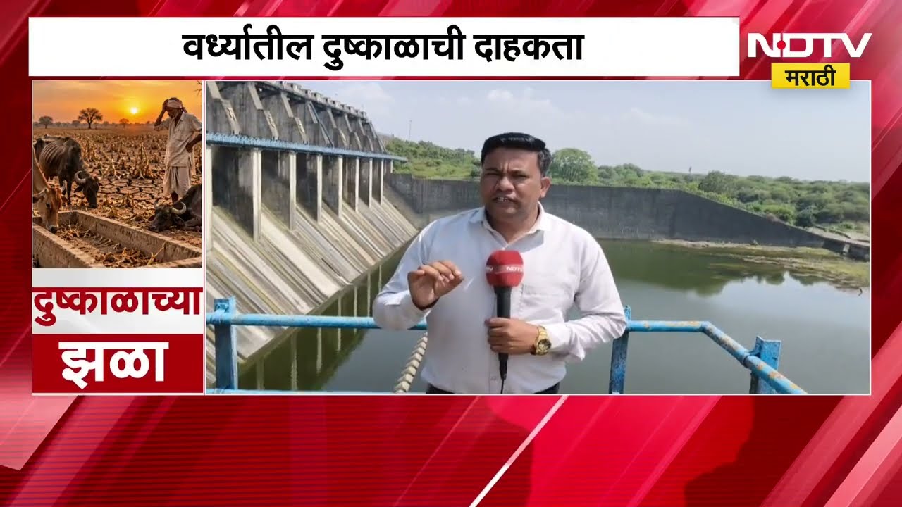 Wardha Drought| दुष्काळाची दाहकता; धरण कोरडी, पावसाचा खंड पडल्यानं पिकांचं नुकसान