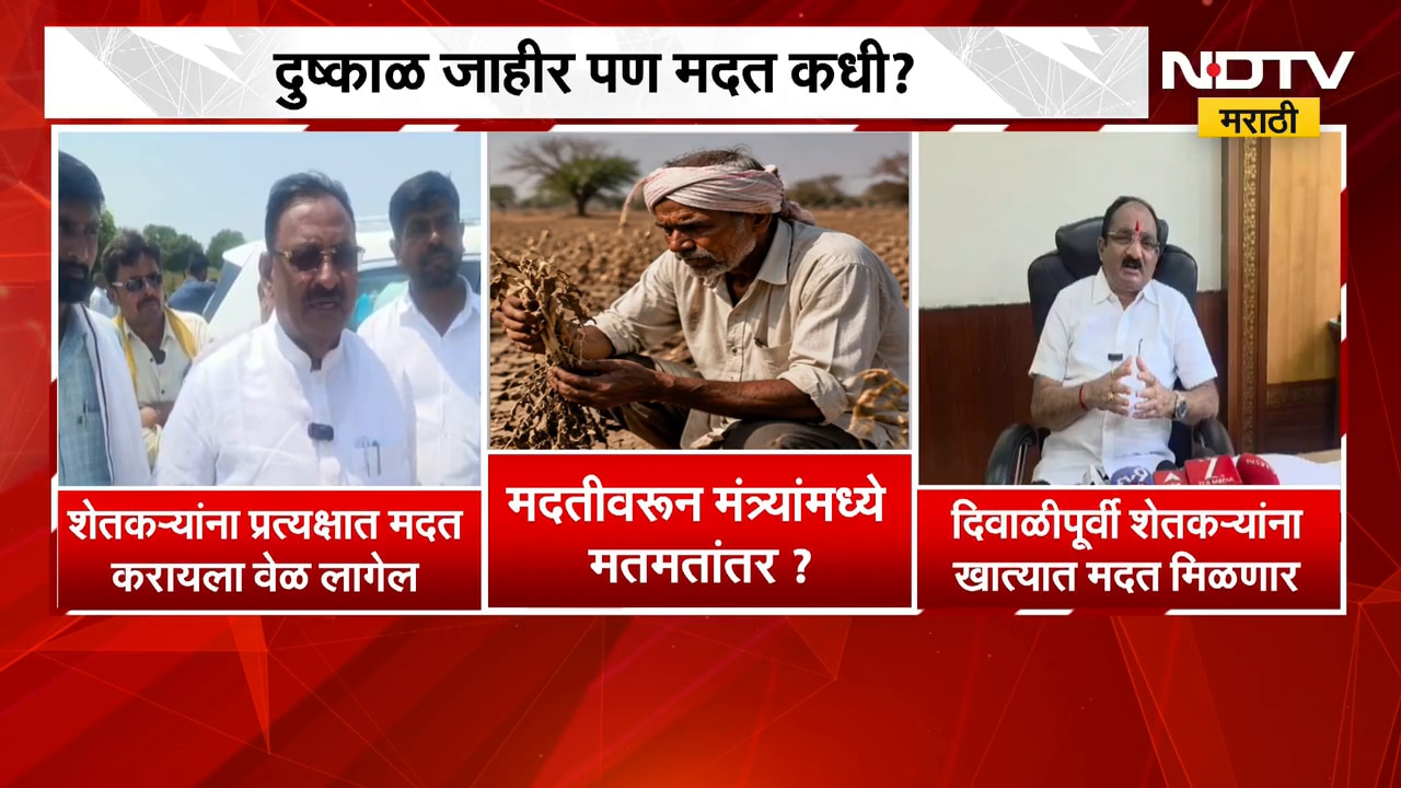 Maharashtra Drought| दुष्काळ जाहीर पण मदत कधी ?, काय म्हणाले Babsaheb Patil  आणि Makrand Patil?