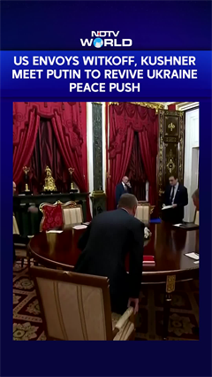 US Envoys Witkoff, Kushner Meet Putin To Revive Ukraine Peace Push