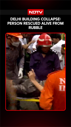 Delhi Building Collapse: Person Rescued Alive From Satya Niketan Rubble