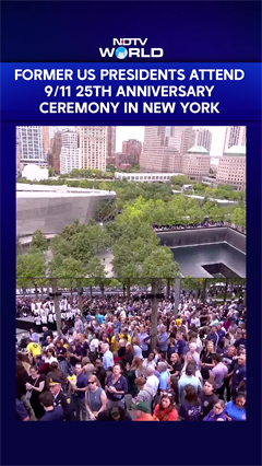 Former US Presidents Attend 9/11 25th Anniversary Ceremony In New York