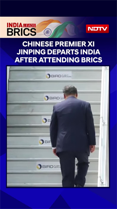 Chinese Premier Xi Jinping Departs India After Attending BRICS