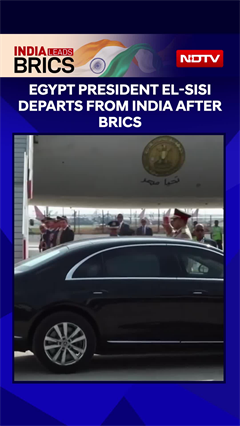 Egypt President El-Sisi Departs From India After BRICS