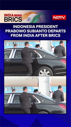 Indonesia President Prabowo Subianto Departs From India After BRICS