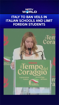 Video: Italy To Ban Burqa, Niqab In Schools, Limit Foreign Students