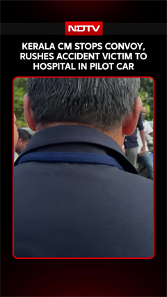 Kerala CM Stops Convoy, Rushes Accident Victim To Hospital In Pilot Car