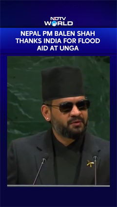 Nepal PM Balen Shah Thanks India, China For Nepal Flood Aid At UNGA