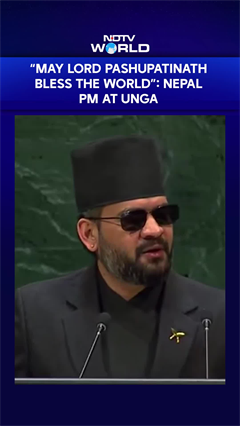 Nepal PM Balen Shah Ends UN Address With Lord Pashupatinath Shloka
