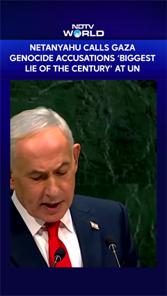 Netanyahu Calls Gaza Genocide Accusations &lsquo;Biggest Lie of the Century&rsquo; at UN