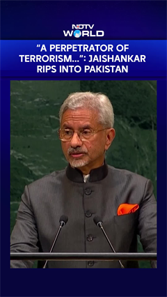 "A Perpetrator Of Terrorism...": EAM Jaishankar Rips Into Pakistan At The UN