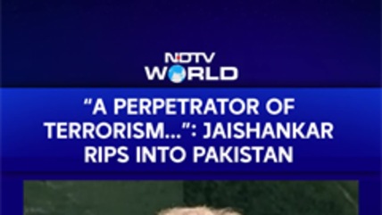 "A Perpetrator Of Terrorism...": EAM Jaishankar Rips Into Pakistan At The UN