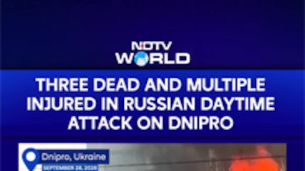 Russia-Ukraine War: 3 Dead, 18 Injured In Russian Strike On Dnipro