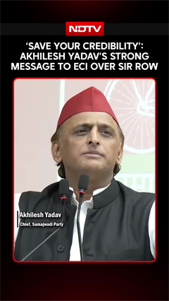 'Save Your Credibility': Akhilesh Yadav's Strong Message To ECI Over SIR Row
