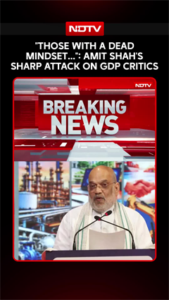 "Those With A Dead Mindset...": Amit Shah's Sharp Attack On GDP Critics