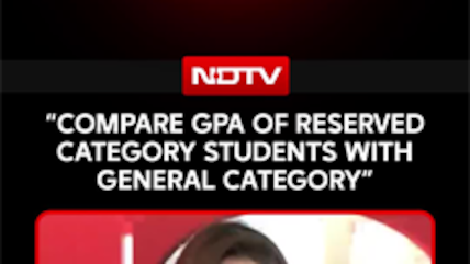 Chetan Bhagat: "Compare GPA Of Reserved Category Students With General Category"