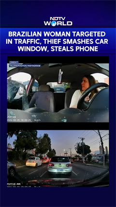 Brazilian Woman Targeted In Traffic, Thief Smashes Car Window, Steals Phone