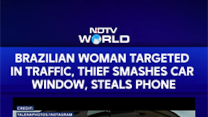 Brazilian Woman Targeted In Traffic, Thief Smashes Car Window, Steals Phone