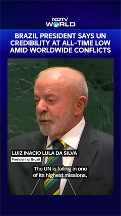 Brazil President Lula Da Silva Says UN Credibility At All-Time Low Amid Worldwide Conflicts