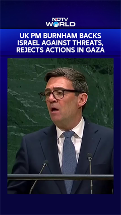 UK Prime Minister Andy Burnham Backs Israel Against Threats, Rejects Actions In Gaza