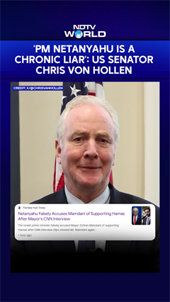 'Netanyahu Lies And Lies And Lies': US Senator Chris Van Hollen Slams Israeli PM