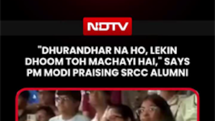"Dhurandhar Na Ho, Lekin Dhoom Toh Machayi Hai": PM Modi At SRCC