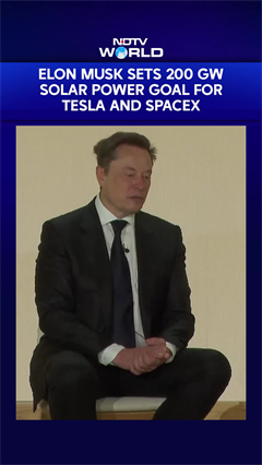 "Always Sunny In Space": Elon Musk Sets 200 GW Solar Power Goal For Tesla And SpaceX
