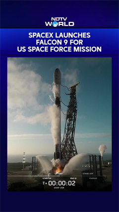 SpaceX Launches Falcon 9 For US Space Force Mission