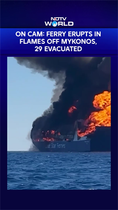 Greece: Fire Engulfs Blue Carrier 2 Off Mykonos, All 29 Onboard Evacuated Safely