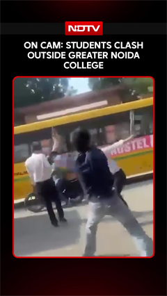 College Clash Erupts Outside Greater Noida Campus, Video Goes Viral