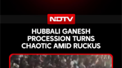 Hubbali Ganesh Procession Turns Chaotic Amid Ruckus