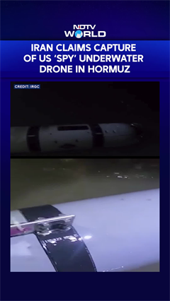 Iran Claims Capture of US 'Spy' Underwater Drone in Hormuz