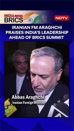 BRICS Summit 2026 | Iranian FM Araghchi Praises India's Leadership Ahead Of The BRICS Summit