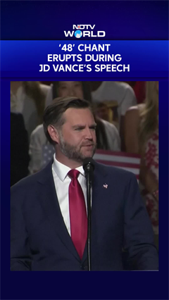 JD Vance Speech | '48' Chant Erupts During JD Vance's Speech